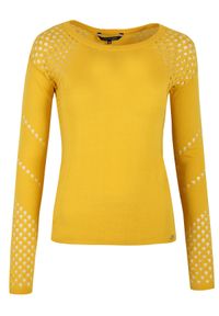TOP SECRET - Ażurowy sweter. Okazja: na co dzień. Kolor: żółty. Materiał: jeans. Wzór: ażurowy. Sezon: wiosna, lato. Styl: casual, elegancki #3