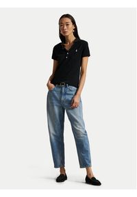 Polo Ralph Lauren Polo 211870245005 Czarny Slim Fit. Typ kołnierza: polo. Kolor: czarny. Materiał: bawełna #8