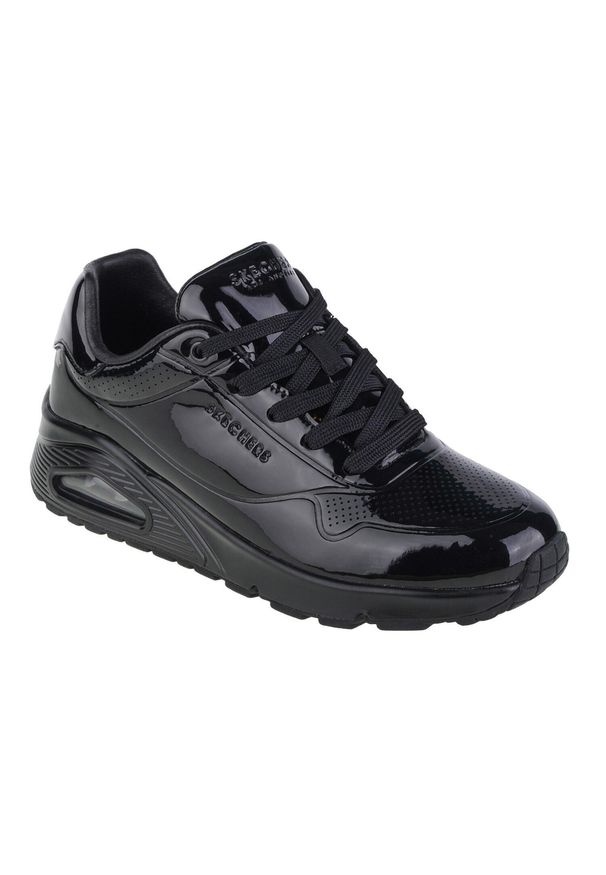 skechers - Buty sportowe Sneakersy damskie, Skechers Uno-Shiny One. Kolor: czarny. Sport: turystyka piesza