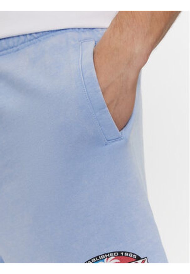 Tommy Jeans Szorty sportowe Tjm Arch Graphic Beach Short Ext DM0DM19167 Niebieski Regular Fit. Kolor: niebieski. Materiał: bawełna. Styl: sportowy