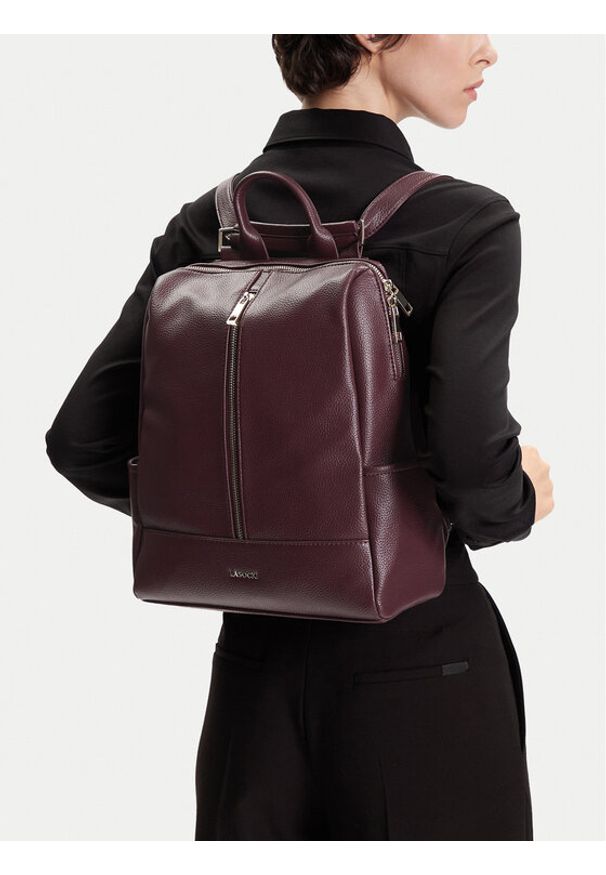 Lasocki Plecak C-LSK-L-011-08 Bordowy. Kolor: czerwony. Materiał: materiał