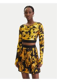 Versace Jeans Couture Bluzka 80HAH218 JS532 Czarny Slim Fit. Kolor: czarny. Materiał: syntetyk #1