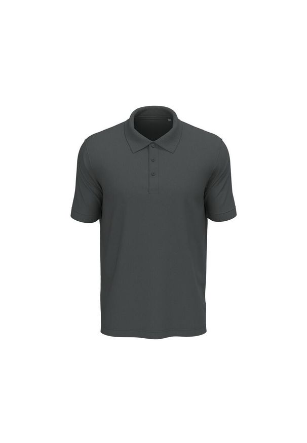 Stedman - Męska Koszulka Polo Lux. Typ kołnierza: polo. Kolor: szary