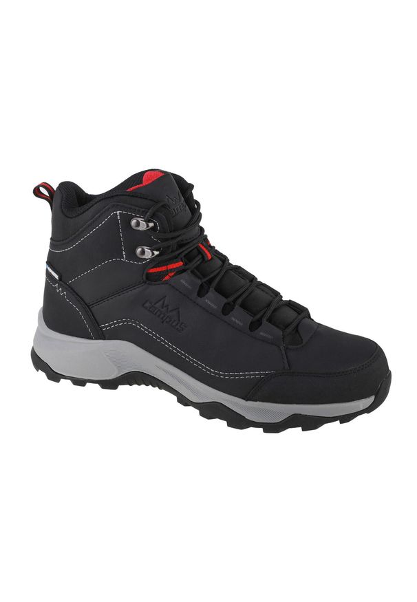Buty trekkingowe męskie Campus Tampa. Kolor: czarny. Materiał: skóra, tkanina, guma