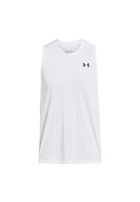 Tank top Under Armour Tech. Kolor: wielokolorowy, biały, czarny. Materiał: tkanina. Styl: sportowy #1