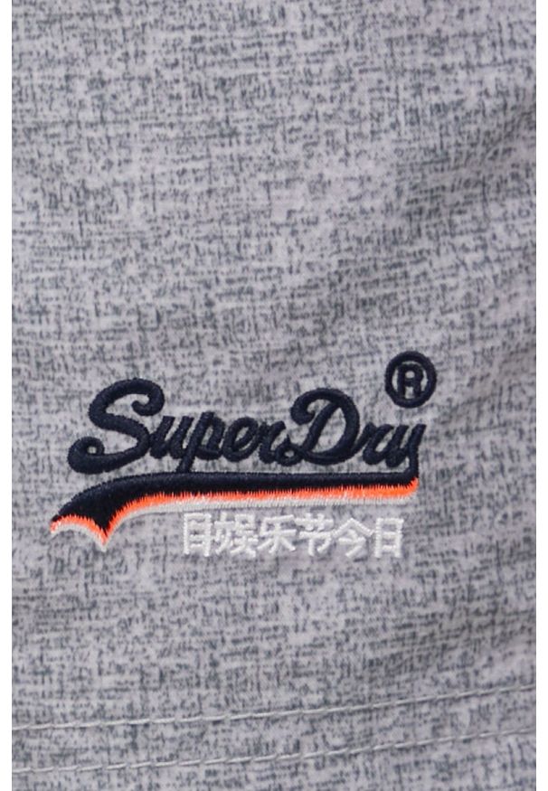 Superdry szorty kąpielowe kolor szary. Kolor: szary. Materiał: tkanina, materiał