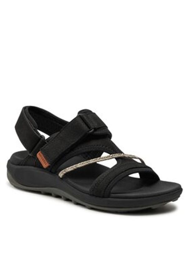 Merrell Sandały Terran 4 Backstrap J006412 Czarny. Kolor: czarny. Materiał: skóra
