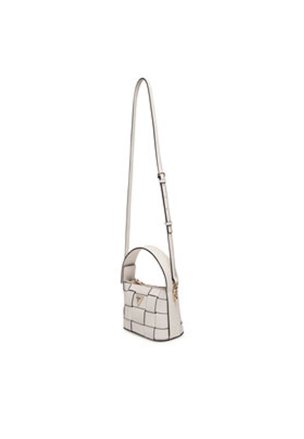 Guess Torebka Maylee Mini HWWG96 61720 Biały. Kolor: biały. Materiał: skórzane