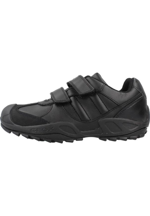 Tenisówki Geox Model J New Savage Kolor Czarny. Kolor: czarny. Materiał: syntetyk, tkanina, skóra. Sport: turystyka piesza