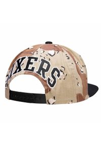 Czapka z daszkiem Mitchell & Ness NBA Philadelphia 76ers Choco Camo-P76YYPPPCAMO. Kolor: brązowy