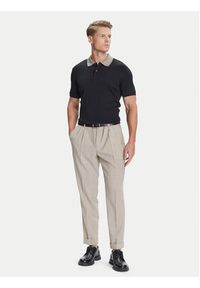 BOSS Polo H-Parlay 302 50545487 Czarny Regular Fit. Typ kołnierza: polo. Kolor: czarny. Materiał: bawełna #4