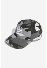 adidas Originals czapka z daszkiem bawełniana Camo Baseball Cap kolor szary wzorzysta IB9195-SZARY. Kolor: szary. Materiał: bawełna #1