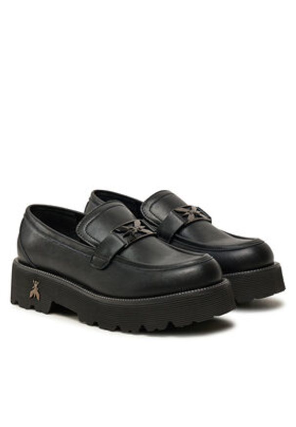 Patrizia Pepe Loafersy PJ887.01 Czarny. Kolor: czarny. Materiał: skóra