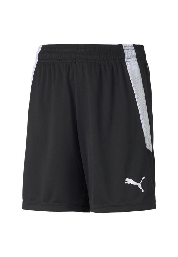 Spodenki dziecięce Puma Team Liga. Kolor: biały, wielokolorowy, czarny. Długość: krótkie