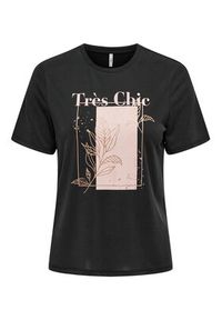 only - ONLY T-Shirt 15303212 Czarny Regular Fit. Kolor: czarny. Materiał: syntetyk #7