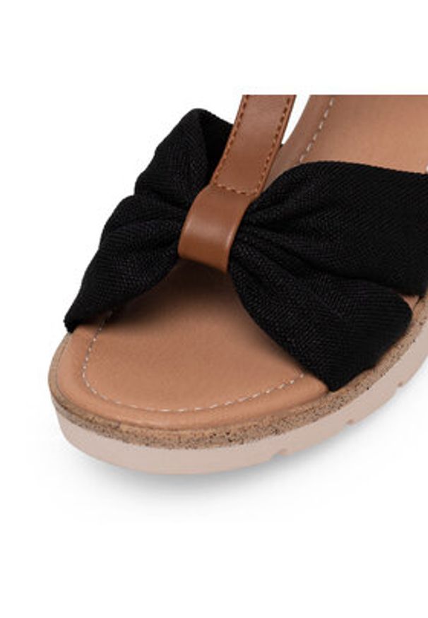 Clara Barson Sandały WS6253-06 Czarny. Kolor: czarny. Materiał: materiał