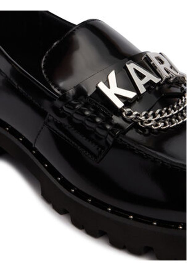 Karl Lagerfeld - KARL LAGERFELD Loafersy Lowell KL42226 Czarny. Kolor: czarny. Materiał: skóra, lakier