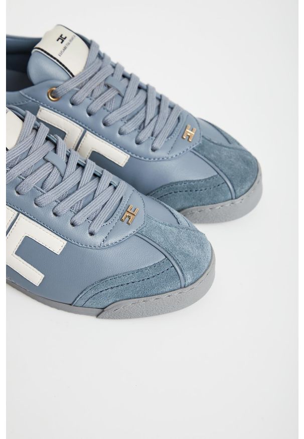 Elisabetta Franchi - Sneakersy damskie skórzane ELISABETTA FRANCHI. Materiał: skóra