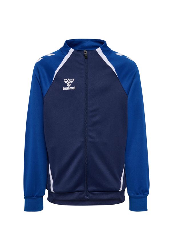 Dziecięca bluza dresowa zapinana na zamek Hummel Lead 2.0. Kolor: niebieski. Materiał: dresówka. Sport: piłka ręczna