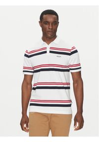 Hechter Paris Polo 74016 151928 Biały Regular Fit. Typ kołnierza: polo. Kolor: biały. Materiał: bawełna #1