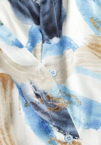 Born2be - Niebieska Koszulowa Sukienka Midi z Materiałowym Paskiem i Krótkimi Rękawami Brala. Okazja: do pracy, na co dzień, na spotkanie biznesowe. Kolor: niebieski. Materiał: materiał. Długość rękawa: krótki rękaw. Sezon: wiosna, lato. Typ sukienki: koszulowe. Styl: biznesowy, klasyczny, casual. Długość: midi #2