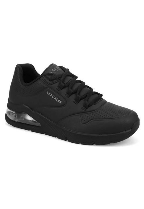 skechers - Buty sportowe Sneakersy damskie, Skechers Uno 2 - Air Around You. Zapięcie: sznurówki. Kolor: czarny. Materiał: materiał, syntetyk. Szerokość cholewki: normalna. Sport: turystyka piesza