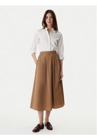 Marella Spódnica trapezowa Diva 2615101031 Brązowy Regular Fit. Kolor: brązowy. Materiał: syntetyk #2