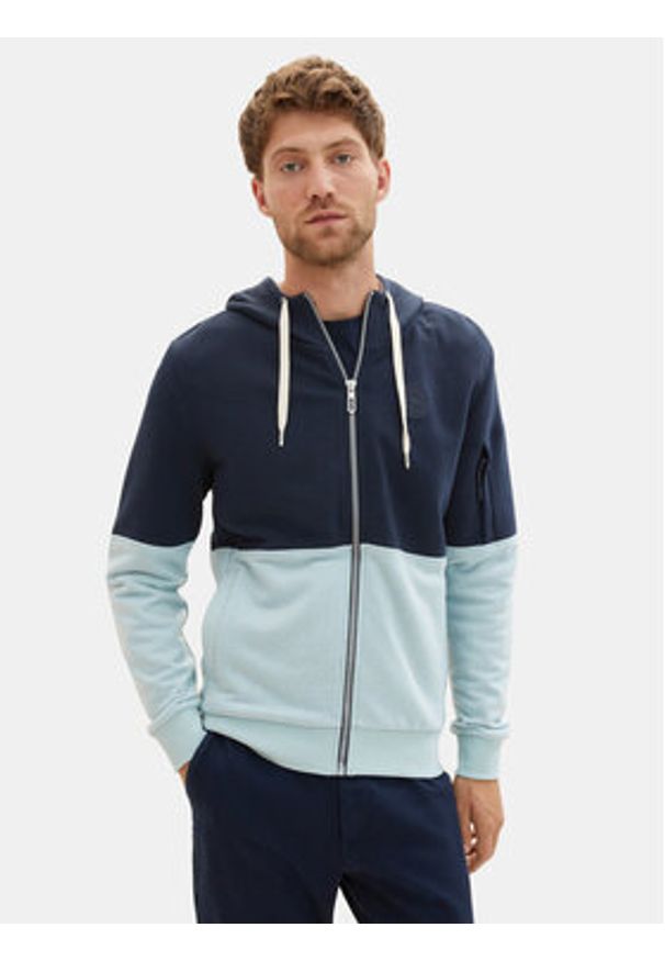 Tom Tailor Bluza 1037759 Niebieski Regular Fit. Kolor: niebieski. Materiał: bawełna