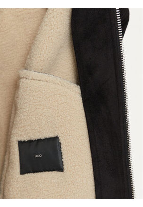 Liu Jo Kożuch QF4097 E0925 Czarny Regular Fit. Kolor: czarny. Materiał: skóra