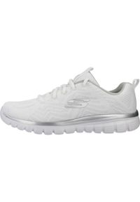 skechers - Buty sportowe Sneakersy damskie, Graceful - Get Connected. Zapięcie: sznurówki. Kolor: biały. Materiał: materiał. Szerokość cholewki: normalna. Model: Skechers Sport. Sport: turystyka piesza #2