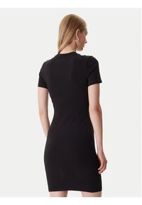 Versace Jeans Couture Sukienka codzienna 79HAOT00 CJ03T Czarny Slim Fit. Okazja: na co dzień. Kolor: czarny. Materiał: bawełna. Typ sukienki: proste. Styl: casual