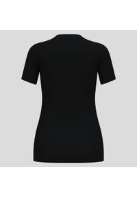 Odlo - Koszulka z krótkim rękawem damska ODLO Merino 160 BL Top Crew Neck S/S. Kolor: czarny. Długość rękawa: krótki rękaw. Długość: krótkie