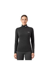 FJORK MERINO - Koszulka z długim rękawem damska 100% wełny merynosów - Bjork 210. Kolor: szary. Materiał: wełna. Długość rękawa: długi rękaw. Długość: długie. Sezon: zima. Sport: narciarstwo