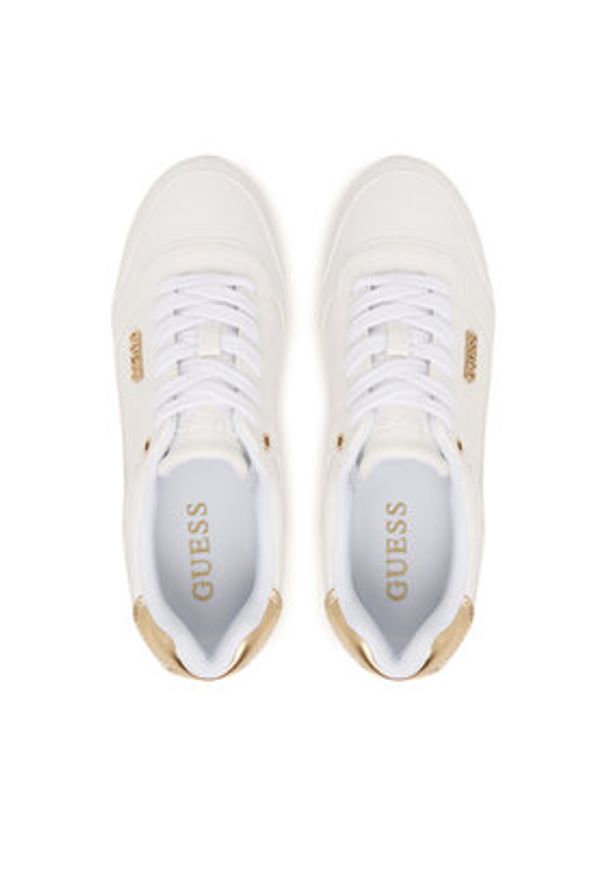 Guess Sneakersy FLJHN4 ELE12 Biały. Kolor: biały. Materiał: skóra