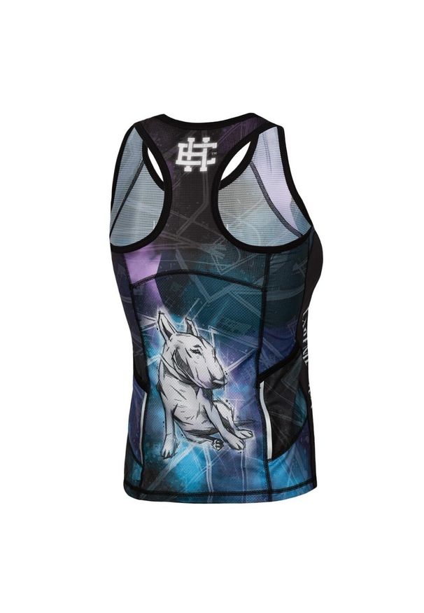 Koszulka sportowa damska bez rękawów Tank top EXTREME HOBBY BULLTERRIER. Kolor: czarny. Materiał: poliester, elastan. Długość rękawa: bez rękawów. Sport: fitness
