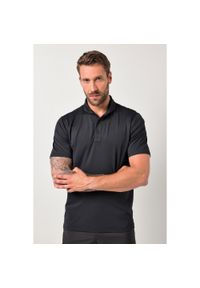JAY-PI - Męska Koszulka polo golf rękaw 1/2 QuickDry pika do rozm. 7XL. Typ kołnierza: golf, polo. Kolekcja: plus size. Kolor: czarny. Materiał: elastan, poliester, materiał. Styl: sportowy