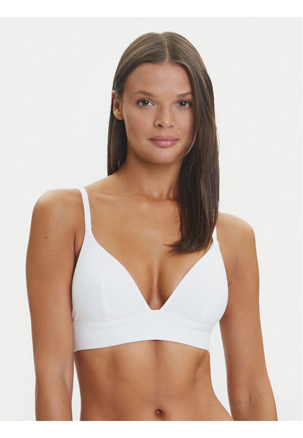 Hunkemöller Biustonosz braletka 302037 Biały. Kolor: biały. Materiał: syntetyk, bawełna