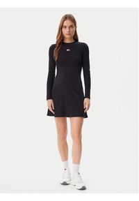 Tommy Jeans Sukienka codzienna Badge DW0DW20666 Czarny Slim Fit. Okazja: na co dzień. Kolor: czarny. Materiał: bawełna. Typ sukienki: proste. Styl: casual #3