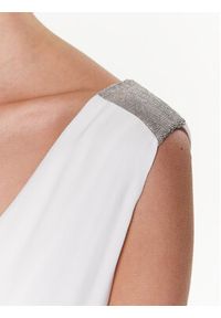 Fabiana Filippi Sukienka letnia ABD273W223 Biały Regular Fit. Kolor: biały. Materiał: wiskoza. Sezon: lato #5