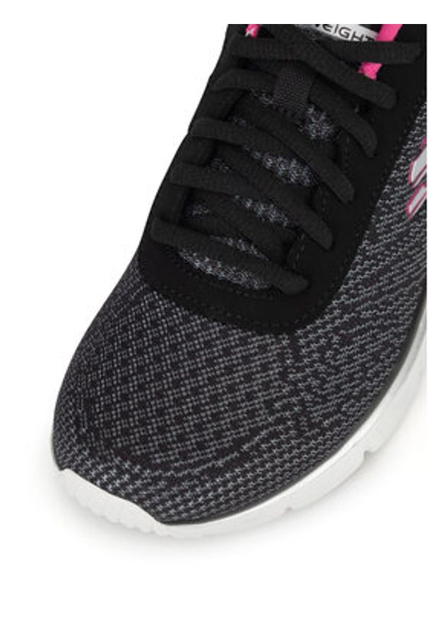 skechers - Skechers Sneakersy FASHION FIT - BOLD BOUNDARIES 12719 BKHP Czarny. Kolor: czarny. Materiał: materiał