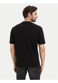 Karl Lagerfeld - KARL LAGERFELD T-Shirt 755143 563225 Czarny Regular Fit. Typ kołnierza: dekolt w karo. Kolor: czarny. Materiał: bawełna #3