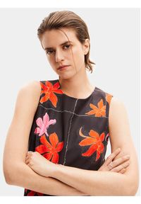Desigual Sukienka letnia Houston 24SWVW01 Czarny Regular Fit. Kolor: czarny. Materiał: syntetyk. Sezon: lato #6