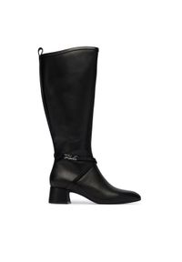 Karl Lagerfeld - KARL LAGERFELD Kozaki KL30375 Czarny. Kolor: czarny. Materiał: skóra #1