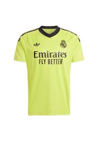 Adidas - Koszulka Real Madrid 24/25 Third Goalkeeper. Kolor: żółty. Materiał: materiał. Sport: piłka nożna