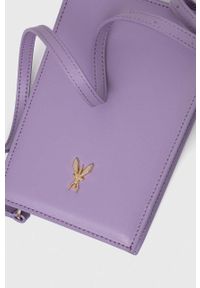 Patrizia Pepe torebka skórzana kolor fioletowy. Kolor: fioletowy. Materiał: skórzane. Rodzaj torebki: na ramię #2