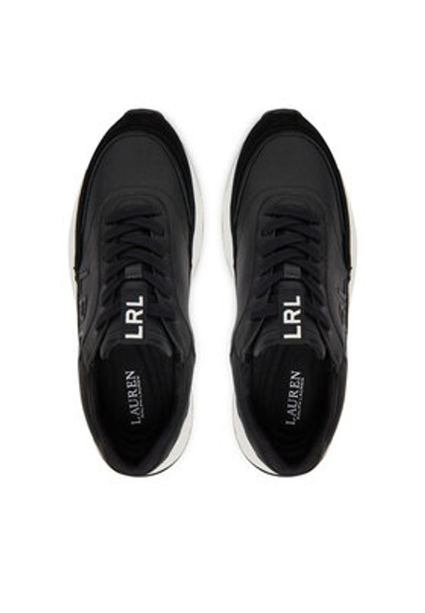 Lauren Ralph Lauren - LAUREN RALPH LAUREN Sneakersy 802974376002 Czarny. Kolor: czarny. Materiał: skóra
