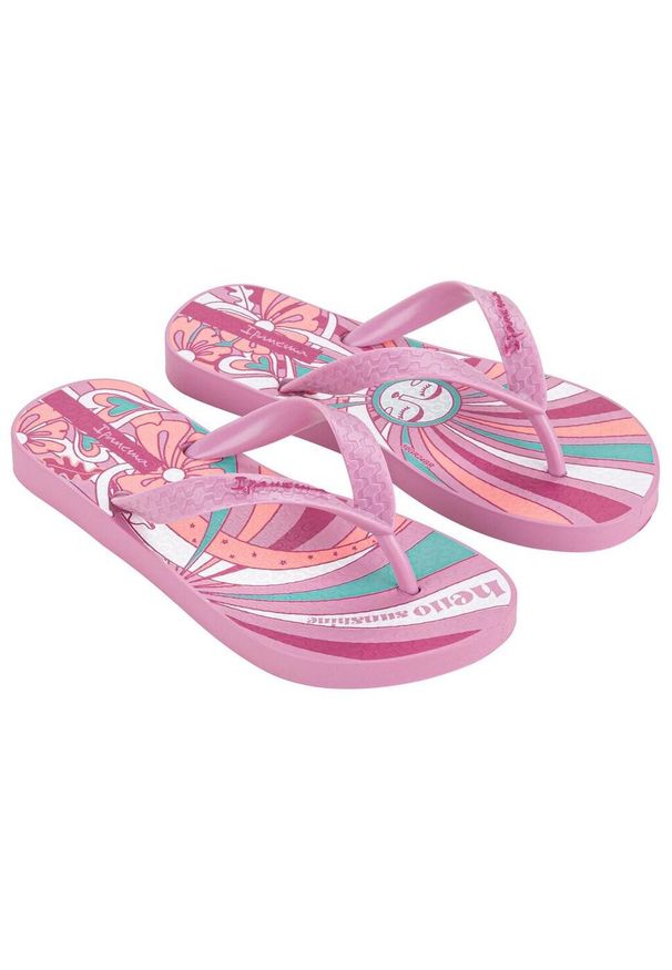 Klapki japonki dziecięce Ipanema Classic Happy. Kolor: różowy