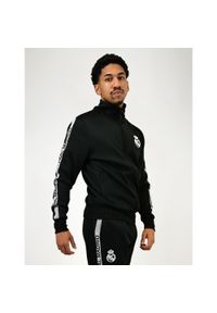 Dres treningowy Real Madrid męski 25/26 - czarny. Kolor: czarny, wielokolorowy. Materiał: dresówka. Sport: piłka nożna, fitness #1