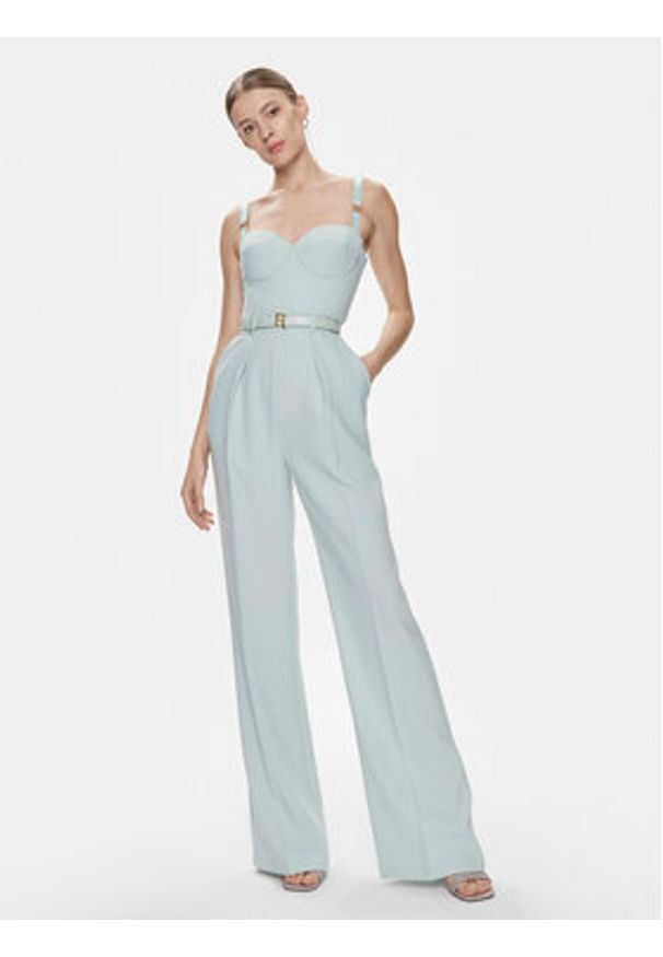 Elisabetta Franchi Kombinezon TU-014-41E2-V540 Błękitny Regular Fit. Kolor: niebieski. Materiał: syntetyk