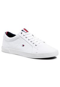 TOMMY HILFIGER - Tommy Hilfiger Sneakersy Iconic Long Lace Sneaker FM0FM01536 Biały. Kolor: biały. Materiał: materiał #2